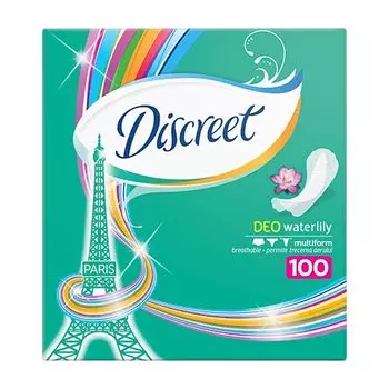 Прокладки ежедневные DISCREET DEO Waterlily 100 шт