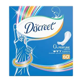 Прокладки ежедневные DISCREET No Perfume 60 шт