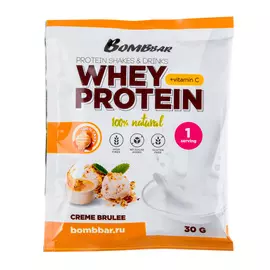 Протеиновый коктейль BOMBBAR в саше со вкусом крем-брюле 30 г