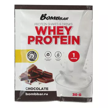 Протеиновый коктейль BOMBBAR в саше со вкусом шоколада 30 г