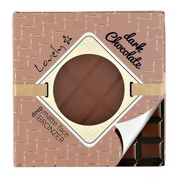 Пудра для лица LOVELY CHOCOLATE бронзирующая тон dark