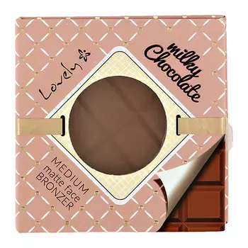 Пудра для лица LOVELY CHOCOLATE бронзирующая тон milky