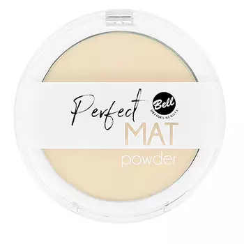 Пудра компактная для лица BELL PERFECT MAT POWDER тон 02 фиксирующая, матирующая