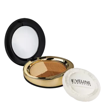 Пудра компактная для лица EVELINE CELEBRITIES BEAUTY тон 204 минеральная матирующая с разглаживающим эффектом