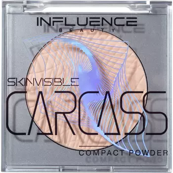 Пудра компактная для лица INFLUENCE BEAUTY SKINVISIBLE CARCASS тон 02