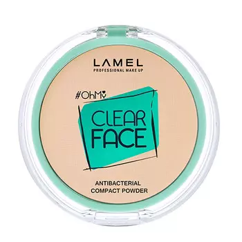 Пудра компактная для лица LAMEL PROFESSIONAL OH MY CLEAR FACE POWDER тон 402