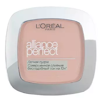 Пудра компактная для лица LOREAL ALLIANCE PERFECT Совершенное слияние тон n4 бежевый