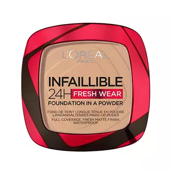 Пудра компактная для лица LOREAL INFAILLIBLE 24H FRESH WEAR тон 120 vanilla