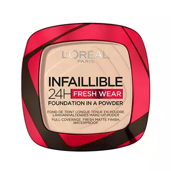 Пудра компактная для лица LOREAL INFAILLIBLE 24H FRESH WEAR тон 20 ivory