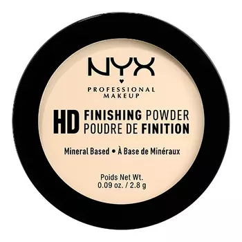 Пудра компактная для лица NYX PROFESSIONAL MAKEUP HIGH DEFINITION FINISHING POWDER мини тон 02 Banana