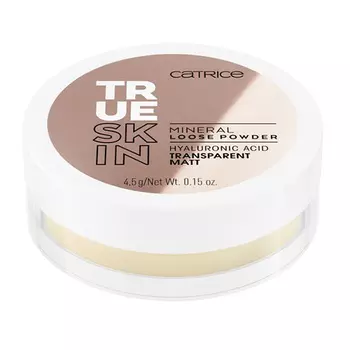 Пудра рассыпчатая для лица CATRICE TRUE SKIN MINERAL LOOSE POWDER тон 010 Transparent Matt