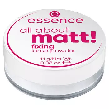 Пудра рассыпчатая для лица ESSENCE ALL ABOUT MATT! фиксирующая