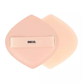 Пуховка-кушон для макияжа DECO. каплевидная большая