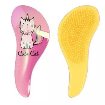 Расческа для волос MISS PINKY распутывающая розовая