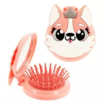 Расческа для волос MISS PINKY с зеркалом оранжевая
