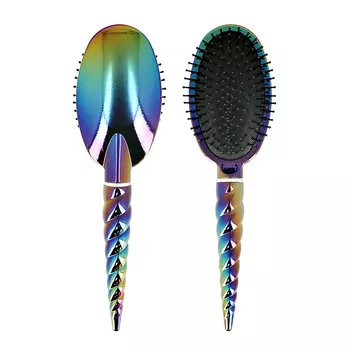 Расческа для волос расцветки бензин LADY PINK овальная