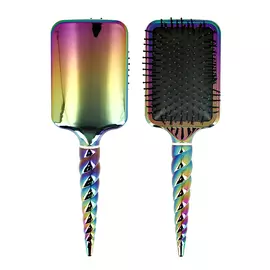 Расческа для волос расцветки бензин LADY PINK прямоугольная