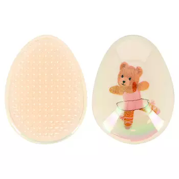 Расческа для волос распутывающая MISS PINKY с принтом мишка