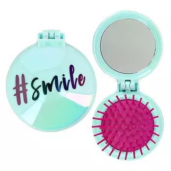 Расческа для волос с зеркалом LADY PINK