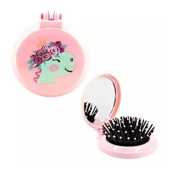 Расческа для волос с зеркалом MISS PINKY