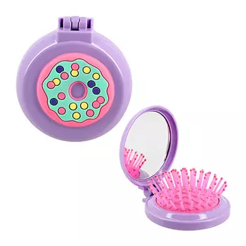 Расческа для волос с зеркалом MISS PINKY