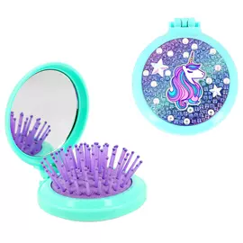 Расческа для волос с зеркалом MISS PINKY