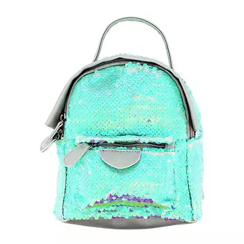 Рюкзак LADY PINK голубые пайетки