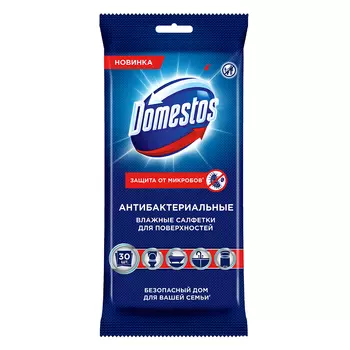 Салфетки влажные DOMESTOS Антибактериальные 30 шт