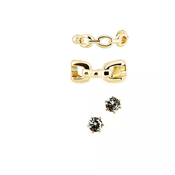 Серьги каффы LADY PINK MUST HAVE 4 шт