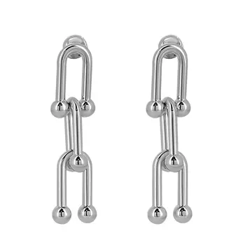 Серьги LADY PINK CHAIN CONNECTION