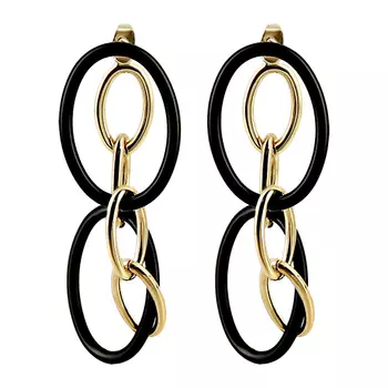 Серьги LADY PINK CHAIN CONNECTION