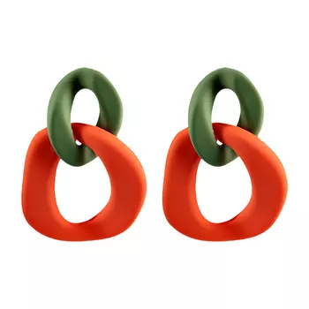 Серьги LADY PINK CHAIN CONNECTION