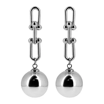 Серьги LADY PINK CHAIN CONNECTION