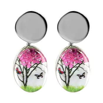 Серьги LADY PINK CLEAR MOTIVES