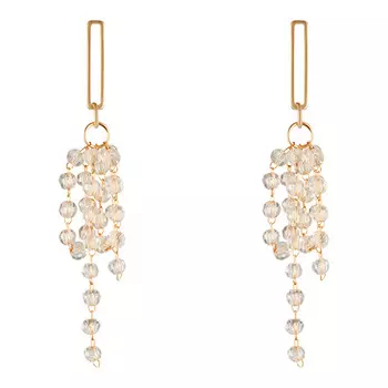 Серьги LADY PINK CRYSTAL