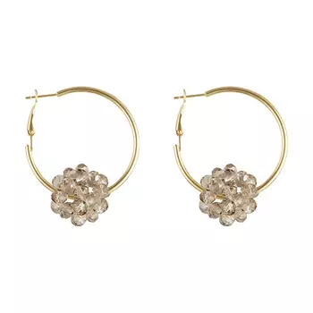 Серьги LADY PINK CRYSTAL