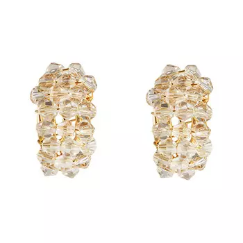 Серьги LADY PINK CRYSTAL