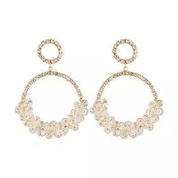 Серьги LADY PINK CRYSTAL