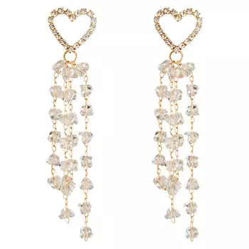 Серьги LADY PINK CRYSTAL