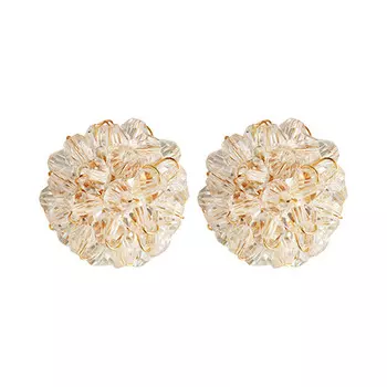 Серьги LADY PINK CRYSTAL