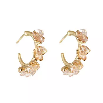 Серьги LADY PINK CRYSTAL