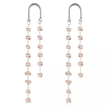 Серьги LADY PINK CRYSTAL