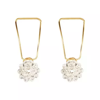 Серьги LADY PINK CRYSTAL