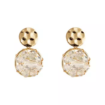 Серьги LADY PINK CRYSTAL