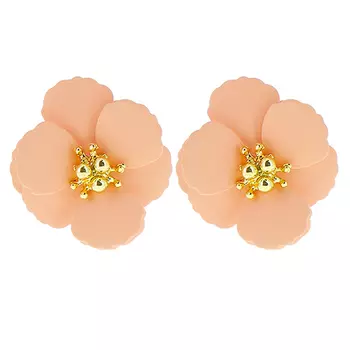 Серьги LADY PINK FLOWER POWER