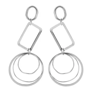 Серьги LADY PINK METALLIC