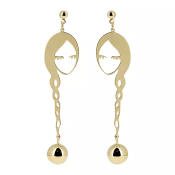 Серьги LADY PINK MINIMALISM