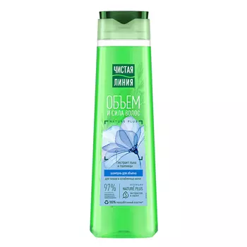 Шампунь для волос ЧИСТАЯ ЛИНИЯ ФИТОТЕРАПИЯ Объем и сила для тонких и ослабленных волос 400 мл