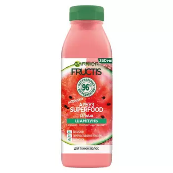 Шампунь для волос GARNIER FRUCTIS SUPERFOOD Арбуз объем 350 мл