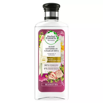 Шампунь для волос HERBAL ESSENCES белая клубника и сладкая мята очищение и питание 250 мл